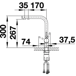 Baterija Blanco FONTAS II / silgranit
