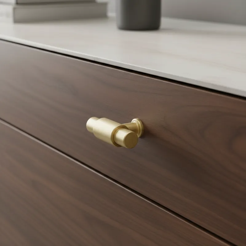 Ručka knopka TINA DUO / Brušeno zlato