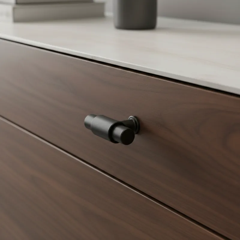 Ručka knopka TINA DUO / Crna mat