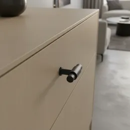 Ručka knopka TINA DUO / Crna mat