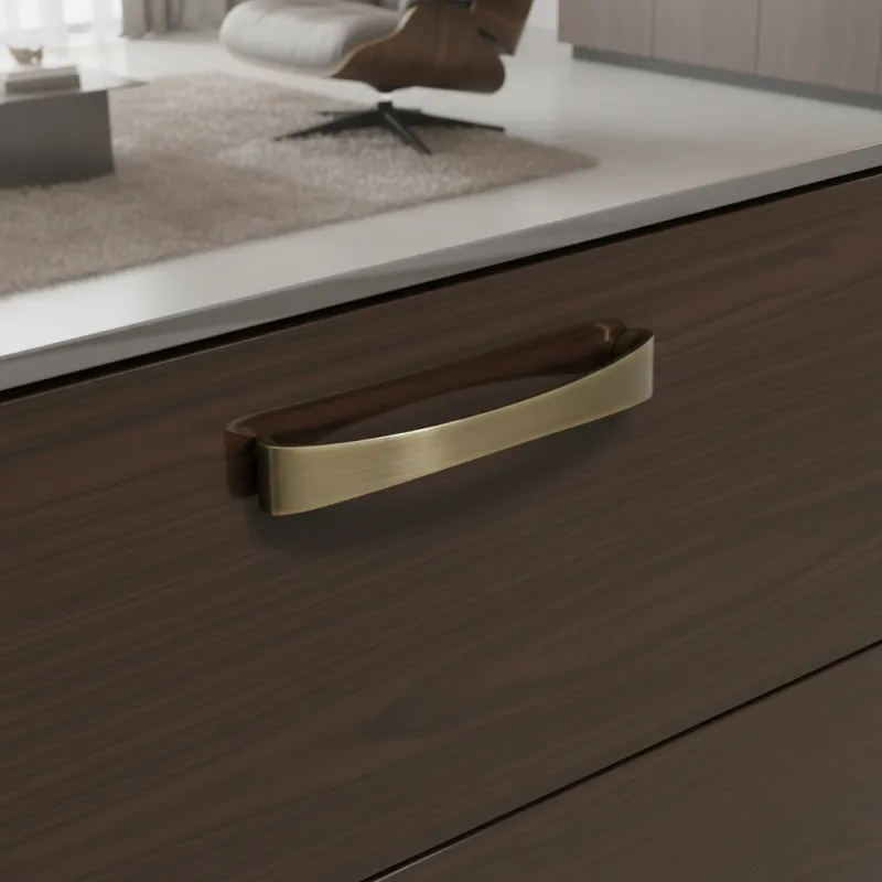 Ručka VITTO / Zlatna patina brušena