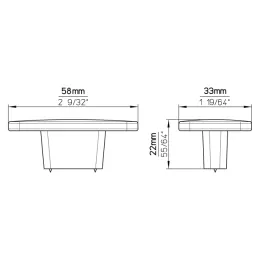 Ručka SIMPS gumb / Crna mat
