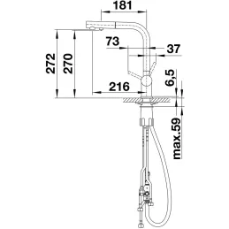 Baterija Blanco FONTAS II / silgranit