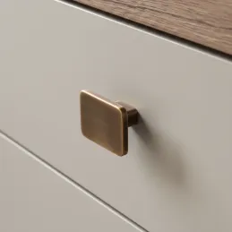 Ručka SIMPS gumb / Brušeni mesing