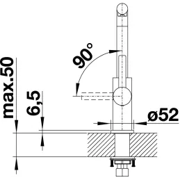 Baterija Blanco LANORA / polirani nehrđajući čelik