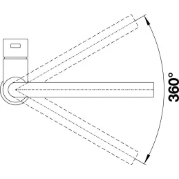 Baterija Blanco LANORA / polirani nehrđajući čelik