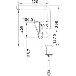 Baterija za prozor Blanco LANORA F / Polirani nehrđajući čelik