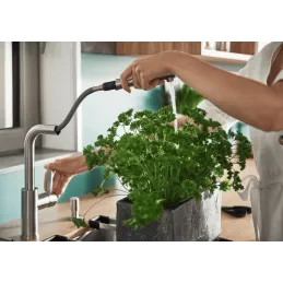 Baterija za ispod prozora Blanco LANORA S- F s tušem / Polirani nehrđajući čelik