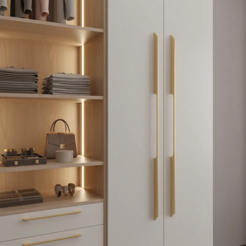 Šatna ručka HANNA / Zlatna