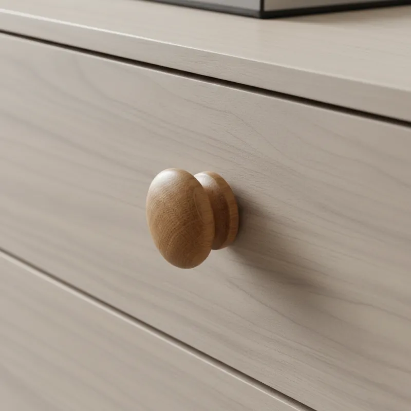 Gumb MASSIVE / Lakirani Hrast