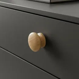 Gumb MASSIVE / Lakirani bor