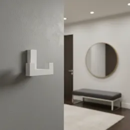 Vješalica TELGADO DUO / Bijela mat