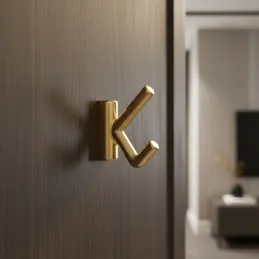 Vješalica VIDOX / Zlatno brušena