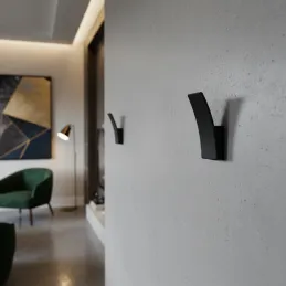 Vješalica AVALION / Crna mat