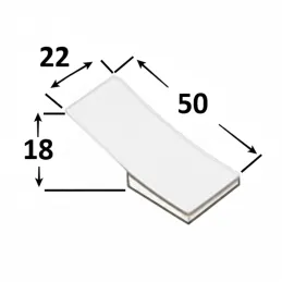 Vješalica AVALION / Bijela mat