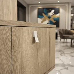 Ručka knopka AVALION / Bijela mat