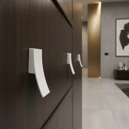 Ručka knopka AVALION / Bijela mat