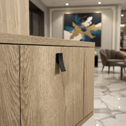 Ručka knopka AVALION / Crna mat završna obrada