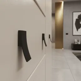 Ručka knopka AVALION / Crna mat završna obrada