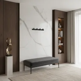 Vješalica za zid AVALION XL / Crna mat