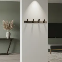 Vješalica za zid AVALION XL / Crna mat