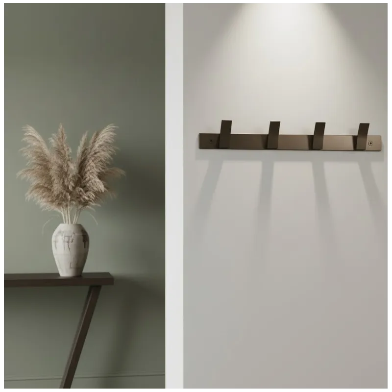 Vješalica za zid AVALION XL / Crna mat