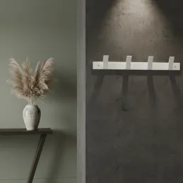 Vješalica za zid AVALION XL / Bijela mat