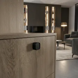 Ručka knopka LOGAN / Crna mat