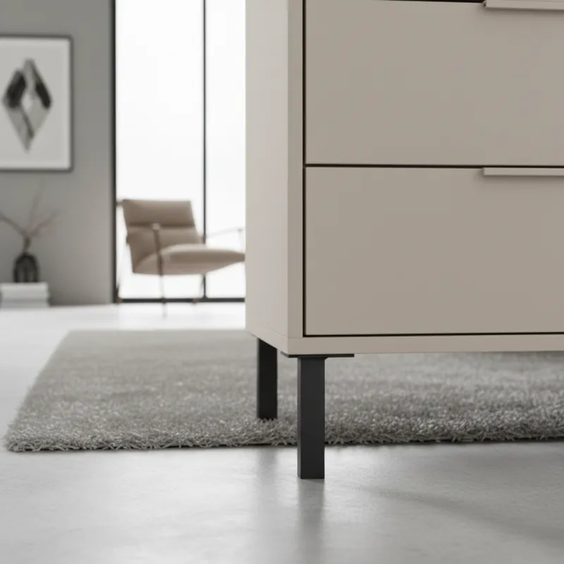 Namještajna nožica LOGAN / Crna mat