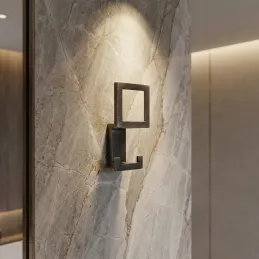 Vješalica SILVIA / Crna brušena