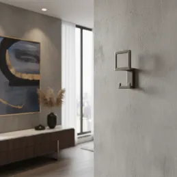 Vješalica SILVIA / Crna brušena