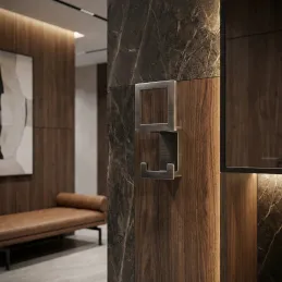 Vješalica SILVIA / Crna brušena