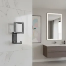 Vješalica SILVIA / Crna brušena