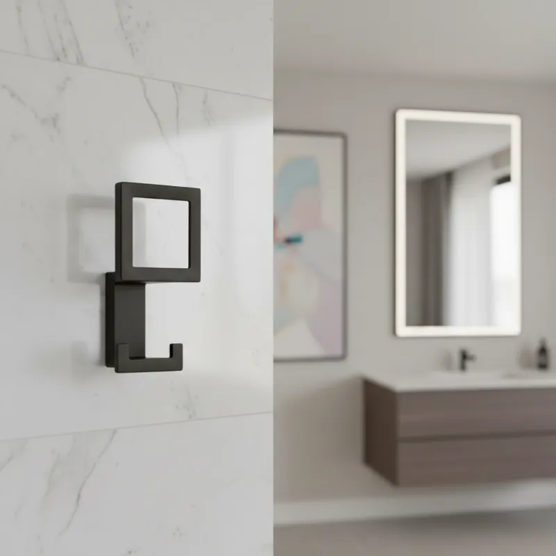 Vješalica SILVIA / Crna mat