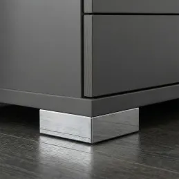 Plastična noga 20 mm 60x60 / sjajni krom