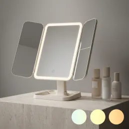 Kozmetičko ogledalo s LED svjetlom i organizatorom TREND / Krem