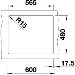 Kameninovski sudoper Blanco LEGRA 6 / Siva vulkan