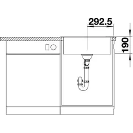Kameninovski sudoper Blanco LEGRA 6 / Siva vulkan