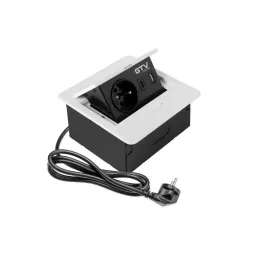 Električna podizna utičnica BOX MINI 1x230V + 2xUSB A+C / Bijela