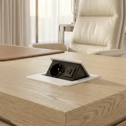 Električna podizna utičnica BOX MINI 1x230V + 2xUSB A+C / Bijela