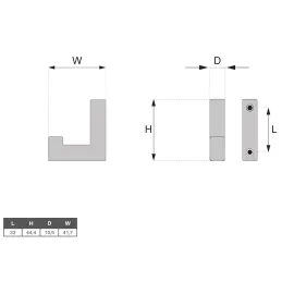 Vješalica MAXA / Sjajni krom