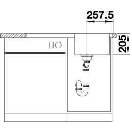 Nerđajući sudoper Blanco LEMIS 45 S-IF