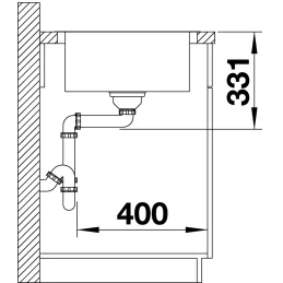 Nerđajući sudoper Blanco LEMIS 45 S-IF