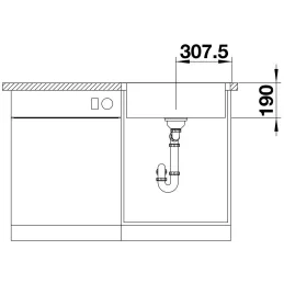 Nerđajući sudoper Blanco LEMIS 6-IF