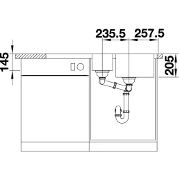 Nerđajući sudoper Blanco LEMIS 6 S-IF