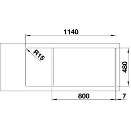 Nerezni sudoper Blanco LEMIS 8 S-IF