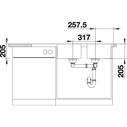 Nerezni sudoper Blanco LEMIS 8 S-IF
