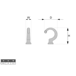 Vješalica ORSA / Zlatno sjajna