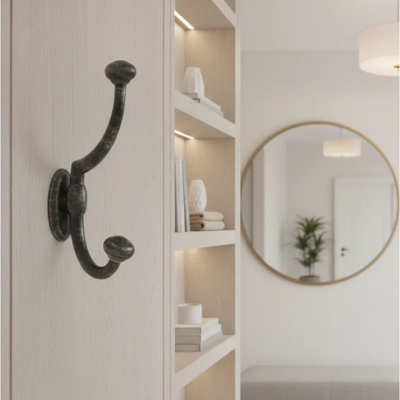 Rustikalna vješalica PLUTO / Starocrna