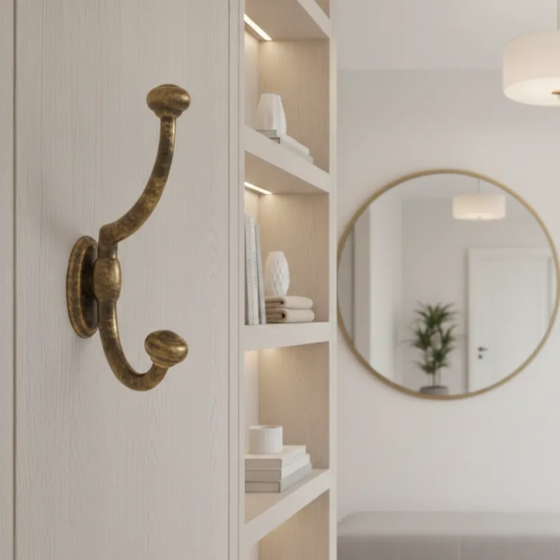 Rustikalna vješalica PLUTO / Starinska mjedenina